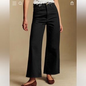 Sezane Women's High Rise Black Jeans